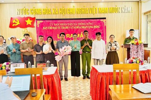 Xã Thông Nông ra mắt Mô hình tái hòa nhập cộng đồng 'Câu lạc bộ bồi đắp niềm tin'