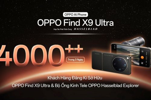 Hơn 4.000 người đăng ký sở hữu siêu phẩm OPPO Find X9 Ultra trước thềm ra mắt