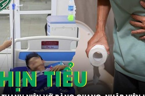 Nam thanh niên vỡ bàng quang do nhịn tiểu sau cuộc nhậu