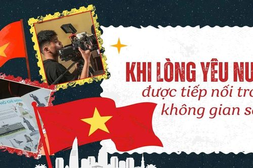Khi lòng yêu nước được tiếp nối trong không gian số