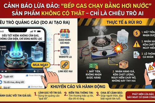 Lật tẩy chiêu trò quảng cáo lừa đảo về 'bếp gas hơi nước'