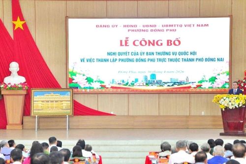 Công bố quyết định thành lập 10 phường thuộc thành phố Đồng Nai