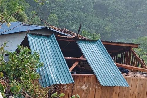Khẩn trương hỗ trợ người dân khắc phục hậu quả dông lốc tại miền Tây Nghệ An
