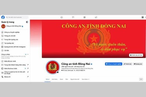 Fanpage 'Công an tỉnh Đồng Nai' chính thức đổi tên thành 'Công an thành phố Đồng Nai'