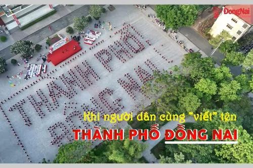 [Video] Khi người dân cùng 'viết' tên thành phố Đồng Nai