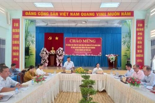 Tổ công tác số 3 của Ban Thường vụ Tỉnh ủy làm việc với Đảng ủy xã Long Bình