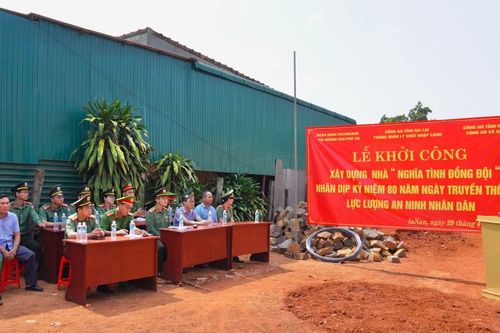 Khởi công xây dựng nhà 'Nghĩa tình đồng đội' tại xã Ia Nan