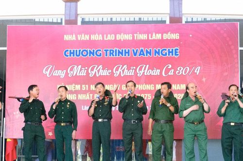 Lâm Đồng sôi nổi chương trình văn nghệ 'Vang mãi khúc khải hoàn ca 30/4'