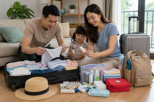Du lịch cùng trẻ nhỏ cha mẹ không thể bỏ qua những điều này