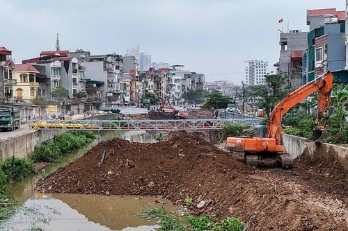 Tăng tốc hoàn thiện kênh La Khê trước mùa mưa