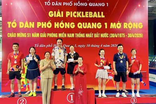64 vận động viên dự Giải Pickleball chào mừng kỷ niệm 30/4 - 1/5