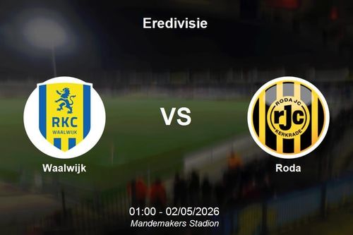 Nhận định Waalwijk vs Roda - Giải VĐQG Hà Lan Eredivisie