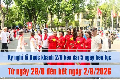 [Video] Lịch nghỉ lễ Quốc khánh 2/9 năm nay kéo dài 5 ngày