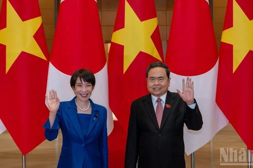 [Ảnh] Chủ tịch Quốc hội Trần Thanh Mẫn hội kiến Thủ tướng Nhật Bản Takaichi Sanae