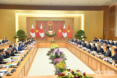 Thủ tướng Lê Minh Hưng hội đàm với Thủ tướng Nhật Bản