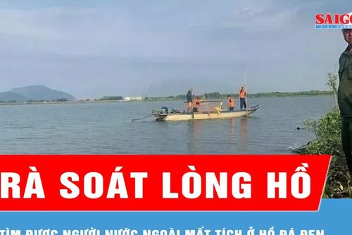 Thi thể người nước ngoài mất tích ở hồ Đá Đen được tìm thấy cách bờ khoảng 50m
