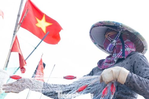 Làng chài rực đỏ cờ Tổ quốc