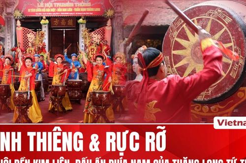 Rực rỡ lễ hội Đền Kim Liên, dấu ấn phía Nam của Thăng Long tứ trấn