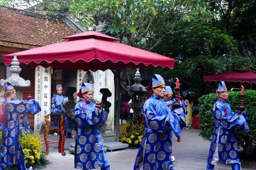 Đặc sắc mâm cỗ 7 tầng tại lễ hội Đền Kim Liên năm 2026