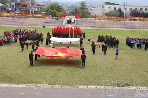 Hơn 4.400 người tập luyện chuẩn bị khai mạc Đại hội TDTT tỉnh