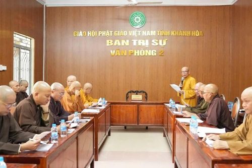 Khánh Hòa: Ban Thường trực Ban Trị sự Phật giáo tỉnh họp triển khai chuẩn bị Phật đản và An cư kiết hạ