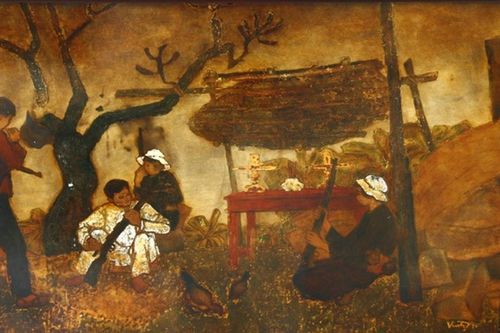 Nét cọ nở hoa trong lửa đạn