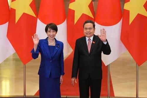 Chủ tịch Quốc hội Trần Thanh Mẫn hội kiến Thủ tướng Nhật Bản Takaichi Sanae