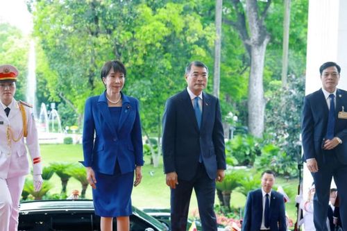 Lễ đón Thủ tướng Nhật Bản thăm chính thức Việt Nam