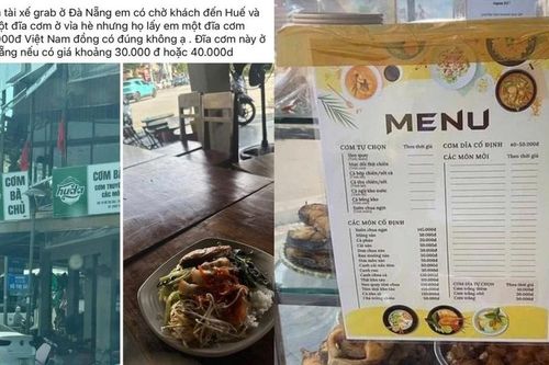 Đĩa cơm bình dân giá 100 ngàn tại Huế khiến tài xế ngỡ ngàng, chủ quán nói gì?