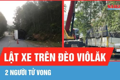 Lật xe trên đèo Viôlăk, 2 người tử vong