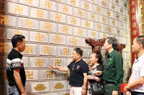 Chùa Cương Xá lập kỷ lục châu Á có tường đá khắc nhiều chữ Vạn nhất