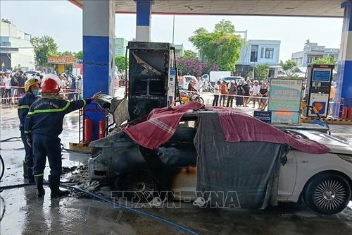 Vụ cháy tại cây xăng khiến hai người tử vong: Công an làm việc với tài xế, chủ xe