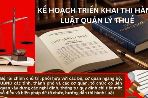 Kế hoạch triển khai thi hành Luật Quản lý thuế