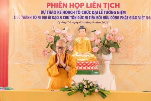 Quảng Trị: Họp liên tịch dự thảo tổ chức Đại lễ tưởng niệm Đức Thánh Tổ Ni Đại Ái Đạo vào năm 2027