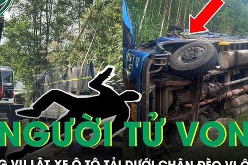 Lật xe ô tô tải dưới chân đèo Vi Ô Lắc, 2 người tử vong trong đêm, 1 người bị thương