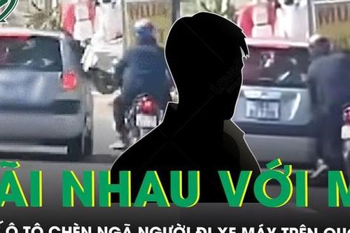 Ô tô chèn ngã người đi xe máy trên Quốc lộ, tài xế nói do cãi nhau với mẹ
