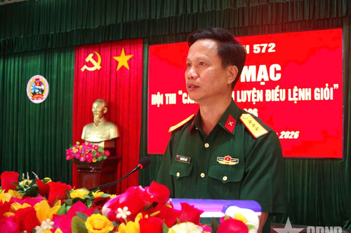 Lữ đoàn 572 (Quân khu 5): Hội thi 'cán bộ huấn luyện điều lệnh giỏi'