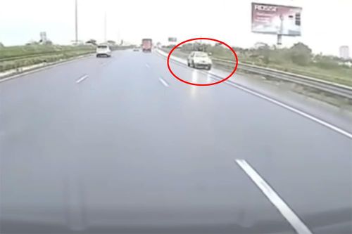 Sau clip của người dân, cảnh sát xác định danh tính tài xế ô tô đi ngược chiều trên cao tốc