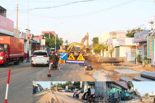 Chưa an toàn trong thi công tuyến đường Nguyễn Ðình Chiểu - Huỳnh Thúc Kháng