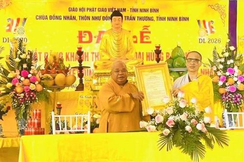 Ninh Bình: Lễ lạc thành đại hùng bảo điện và bổ nhiệm Ni sư Thích Đàm Tịnh trụ trì chùa Đồng Nhân