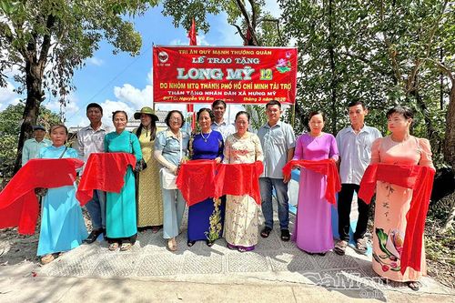 Thêm 2 cây cầu mới, người dân Hưng Mỹ thuận lợi đi lại