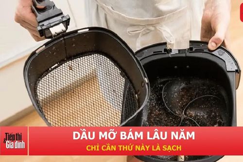 Thứ có sẵn trong bếp giúp nồi chiên không dầu sạch bóng chỉ sau vài phút