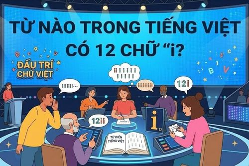 Từ nào trong tiếng Việt có 12 chữ 'i'?