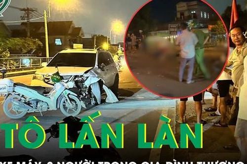 Ô tô lấn làn ngược chiều tông xe máy, 3 người trong gia đình thương vong