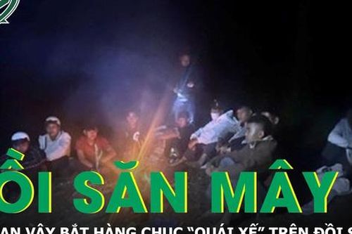 Công an thức trắng đêm truy quét hàng chục 'quái xế', náo loạn đồi săn mây