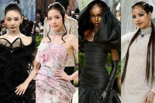 Blackpink và 'cơn sóng' điêu khắc cơ thể làm chủ thảm xanh Met Gala 2026