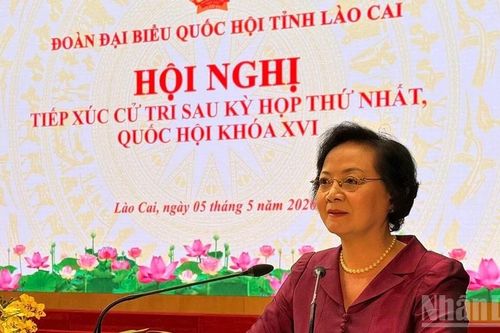 Phó Thủ tướng Phạm Thị Thanh Trà tiếp xúc cử tri tại Lào Cai