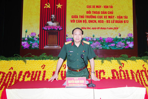 Cục Xe máy-Vận tải đối thoại với cán bộ, chiến sĩ Lữ đoàn 972