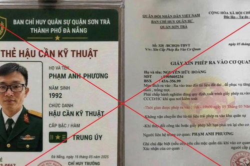 Cảnh báo đối tượng dùng thẻ ngành và giấy tờ quân đội giả mạo để đi lừa đảo