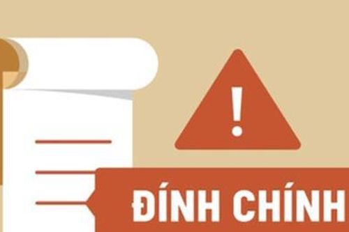 Thông tin cải chính, xin lỗi